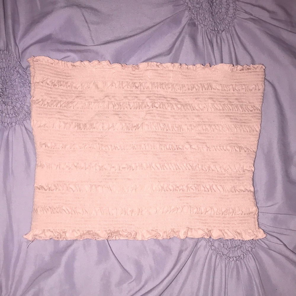 light pink tube top